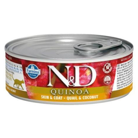 ND Cat konz. Quinoa 80g prepelica,kokos