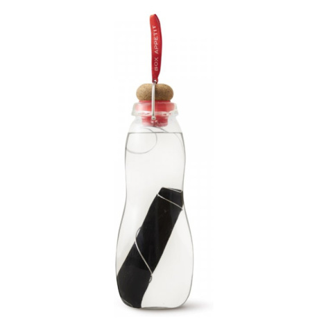 Fľaša na vodu s filtračným binchotánom BLACK+BLUM EGG004, sklo, 600ml, červená
