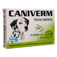 Caniverm forte - tablety na odčervenie psov 6tbl 0,7g