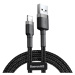 Nabíjací a dátový odolný kábel Baseus USB na Lightning pre iPhone, iPad – 2.4A, 1m