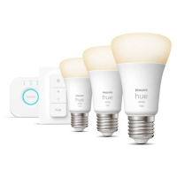 Philips HUE Bluetooth 3x žiarovka LED E27 A60 9,5 W 1055lm 2700K + Bridge mostík + ovládač