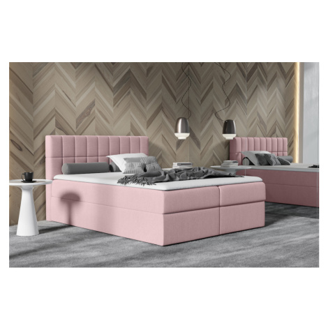 Expedo Čalúnená posteľ boxspring CARDIGEN + topper, 180x200, soro 61