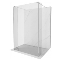 MEXEN/S - Kioto Sprchová zástena WALK-IN voľne stojaca 100 x 30 x 30 cm, transparent, chróm 800-