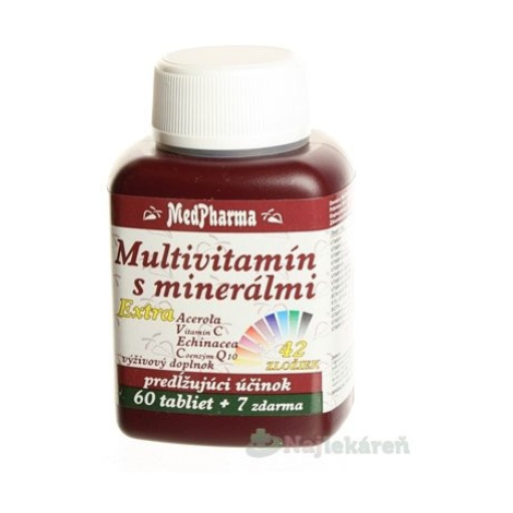 MedPharma MULTIVITAMIN S MINERÁL. EXTRA 42 ZLOŽIEK 60+7 tabliet zadarmo