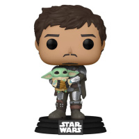 Funko POP! Star Wars The Mandalorian: Mandalorian with GroGu