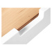 Benlemi Zaoblený nočný stolík z dreva LUNA FLO biely Zvoľte kvalitu dreva: 1. Dubový masív tried