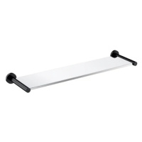 OMNIRES - Sklenená polica MODERN PROJECT, matná čierna MP60930BL