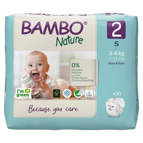 BAMBO Nature Plienky jednorázové 2, 30 ks, pre 3-6 kg