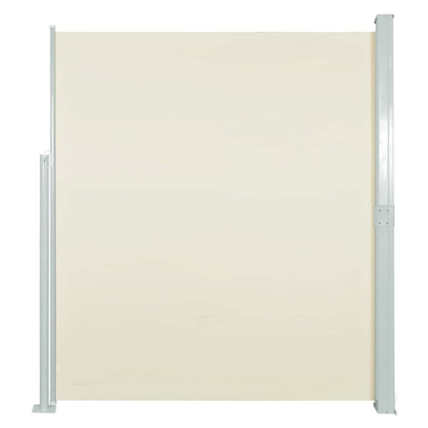 vidaXL Zaťahovacia bočná markíza na terasu krémová 170x300 cm