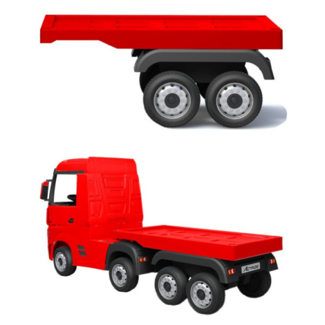 mamido Príves pre detský elektrický kamión Mercedes Actros červený