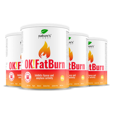 100% FatBurn Nápoj | 4x OK!FatBurn® | s ID-Alg® a L-Karnitínom | Najlepšie Spaľovače Tuku na Slo