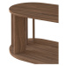Konferenčný stolík s doskou v dekore orechového dreva 110x50 cm Nora - TemaHome