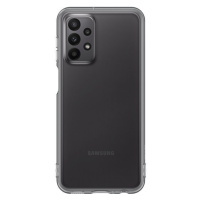 Samsung Galaxy A23 5G SM-A236U, silikónové puzdro, priehľadné/čierne, továrenské