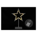 Nexos 28280 Vianočná dekorácia - svietiaca hviezda na stojane - 38 cm, 20 LED diód