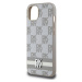 DKNY PU Leather Checkered Pattern and Stripe Zadný Kryt pre iPhone 13 Beige