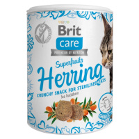 BRIT Care Snack Superfruits Herring so sleďom a rakytníkom pre mačky 100 g