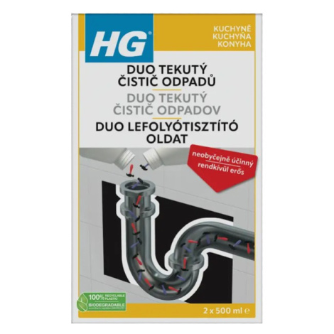 HG 343 - Tekutý duo čistič odpadov 0,5 l 343