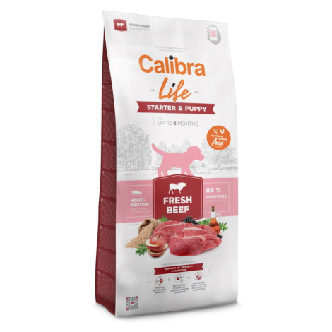 CALIBRA Life Fresh Beef Starter & Puppy granuly pre šteňatá 1 ks, Hmotnosť balenia: 12 kg