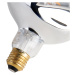 E27 stmievateľná LED lampa G125 strieborná 4W 75 lm 1800K