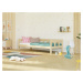 Benlemi Drevená jednolôžková posteľ FENCE 4v1 so zábranou Zvoľte farbu: Tmavo sivá, Zvoľte rozme