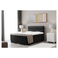 Expedo Čalúnená posteľ boxspring FELTA + topper, 160x200, riviera 100