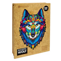 Drevené puzzle - Majestátny vlk