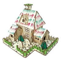 Woodcraft Drevené 3D puzzle Čarodejnícka chyže