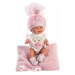 Llorens 26316 NEW BORN DIEVČATKO- realistická bábika bábätko s celovinylovým telom - 26 c