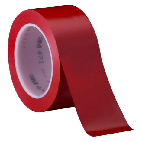 3M 471 PVC lepicí páska, 100 mm x 33 m, červená