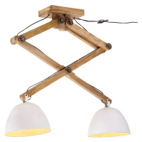 vidaXL Závesná lampa 25 W biela 29x18x85 cm E27