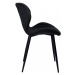 Designová židle Dallas samet černá
