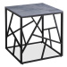 Odkládací stolek UNIVERSE 2 55 cm šedý/černý