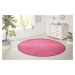 Kusový koberec Nasty 101147 Pink kruh - 133x133 (průměr) kruh cm Hanse Home Collection koberce