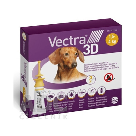 VECTRA 3D spot-on psy XS (1,5–4 kg)