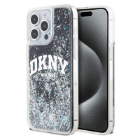 DKNY Liquid Glitter Arch Logo Zadný Kryt pre iPhone 12/12 Pro Black