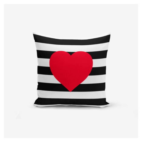 Obliečka na vankúš Minimalist Cushion Covers Navy Heart, 45 × 45 cm