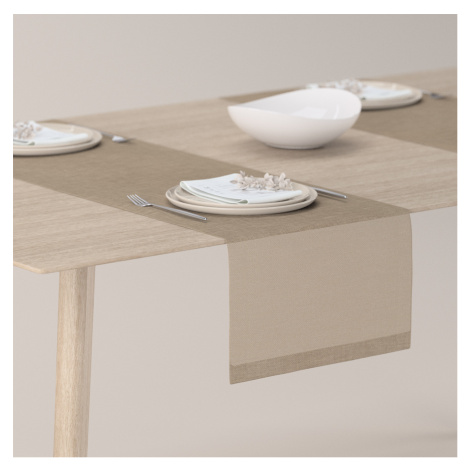 Dekoria Štóla na stôl, béžová, 40 x 130 cm, Sensuale Premium, 144-40