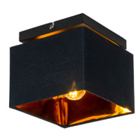 Moderné stropné svietidlo čierne so zlatom - VT 1