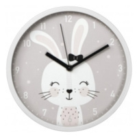 Hama 186428 Lovely Bunny, detské nástenné hodiny, priemer 25 cm, tichý chod