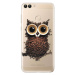 Odolné silikónové puzdro iSaprio - Owl And Coffee - Huawei P Smart