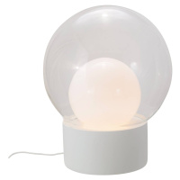 Stolová lampa Pulpo Boule Medium, číra/opálová/biela, sklo