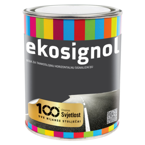 EKOSIGNOL - Farba na vodorovné dopravné značenie (zákazkové miešanie) 0,75 l ral 7046 - telegrey