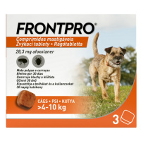 FRONTPRO S 28mg žuvacie tablety pre psy proti kliešťom a blchám >4–10kg, 3tbl