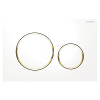 GEBERIT - Sigma20 Ovládacie tlačidlo splachovania, biela/pozlátená 115.882.KK.1