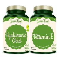 GREENFOOD NUTRITION Hyaluronic acid 60 kapsúl + vitamín E 60 kapsúl