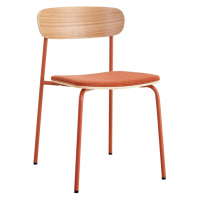 Jedálenské stoličky v súprave 2 ks v červeno-prírodnej farbe Adriana – Marckeric