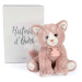Plyšová mačička Baby Cat Powder Pink Histoire d’ Ours ružová 18 cm v darčekovom balení od 0 mes