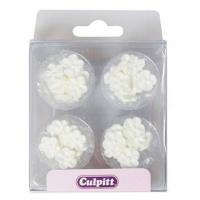 Cukrová dekorácia – Biele minikvety – 48 ks - Culpitt