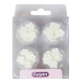 Cukrová dekorácia – Biele minikvety – 48 ks - Culpitt
