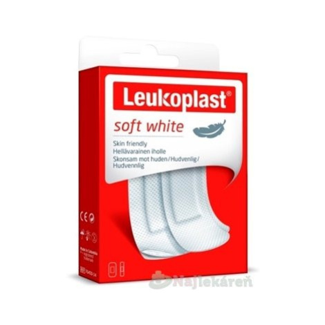 LEUKOPLAST SOFT WHITE náplasť na rany, 2 veľkosti, 20ks